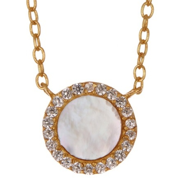 Argento Vivo Jewelry - 18K Gold Mother of Pearl Necklace